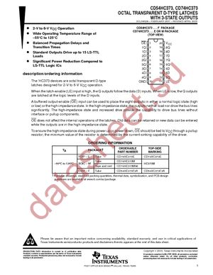 CD74HC373M96G4 datasheet  